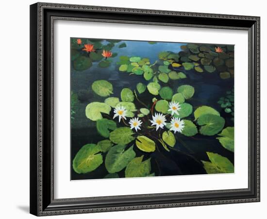 Water Lilies-kirilstanchev-Framed Art Print