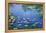 Water Lilies-Claude Monet-Framed Stretched Canvas