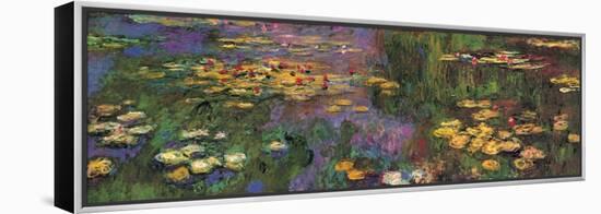 Water Lilies-Claude Monet-Framed Stretched Canvas