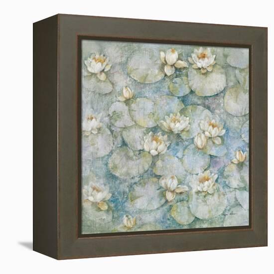 Water Lilies-Cheri Blum-Framed Stretched Canvas