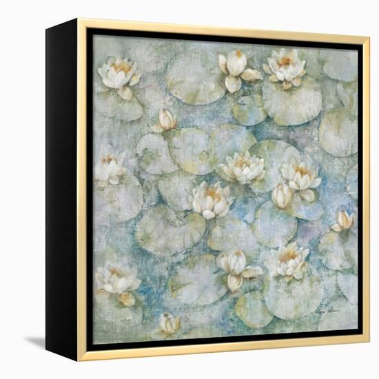 Water Lilies-Cheri Blum-Framed Stretched Canvas