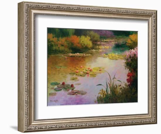 Water Lillies in Giverny-Karen Dupré-Framed Art Print