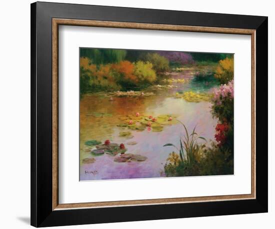 Water Lillies in Giverny-Karen Dupré-Framed Art Print