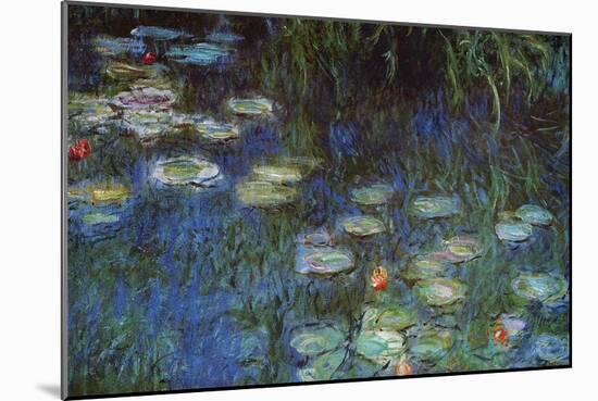 Water Lillies-Claude Monet-Mounted Art Print