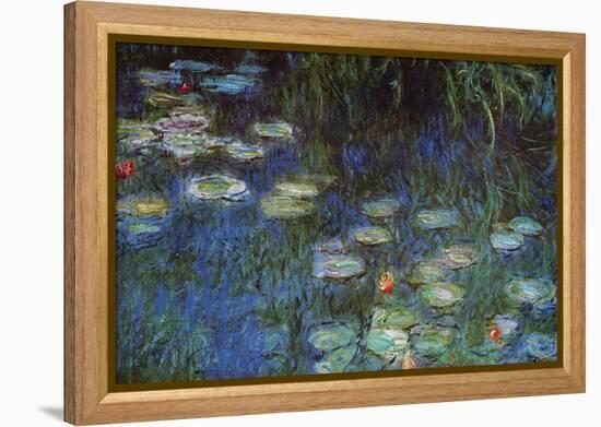 Water Lillies-Claude Monet-Framed Stretched Canvas