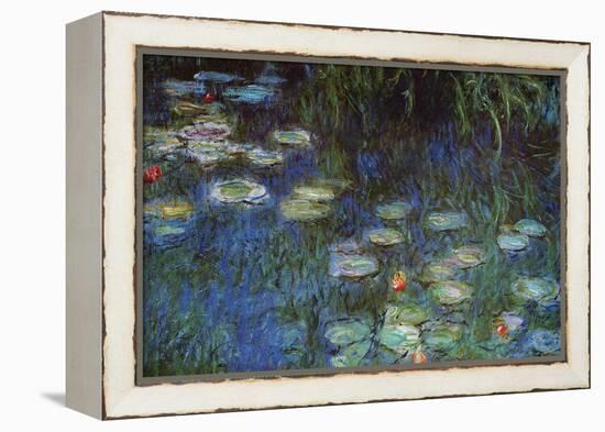 Water Lillies-Claude Monet-Framed Stretched Canvas