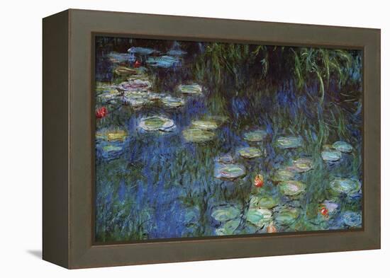 Water Lillies-Claude Monet-Framed Stretched Canvas