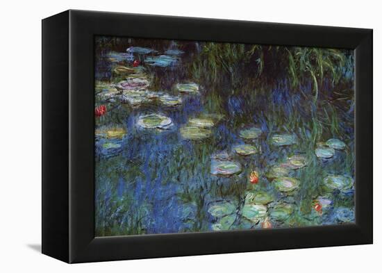 Water Lillies-Claude Monet-Framed Stretched Canvas