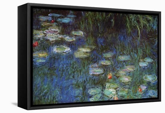 Water Lillies-Claude Monet-Framed Stretched Canvas