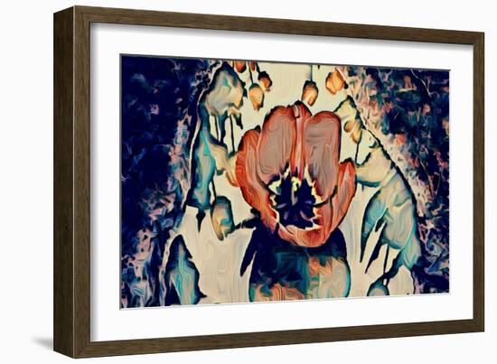 Water Lilly, 2021, (digital)-Scott J. Davis-Framed Giclee Print