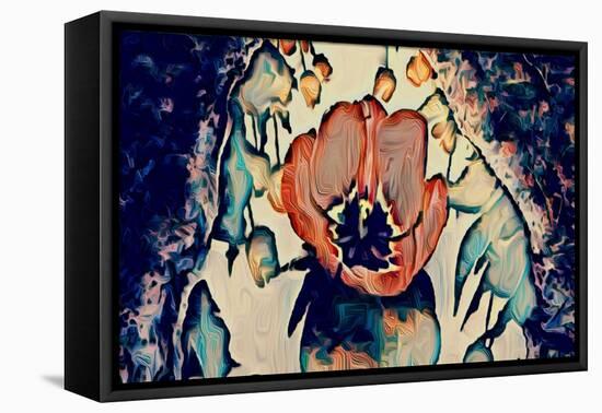 Water Lilly, 2021, (digital)-Scott J. Davis-Framed Premier Image Canvas