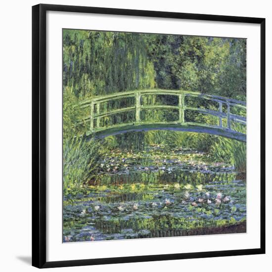 Water Lily Pond, 1899 (blue)-Claude Monet-Framed Art Print