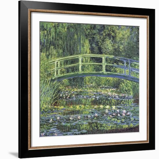 Water Lily Pond, 1899 (blue)-Claude Monet-Framed Art Print