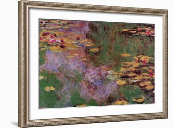 Water Lily Pond at Giverny-Claude Monet-Framed Art Print