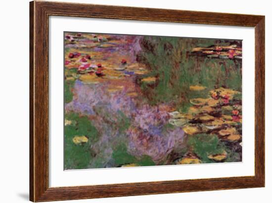 Water Lily Pond at Giverny-Claude Monet-Framed Art Print