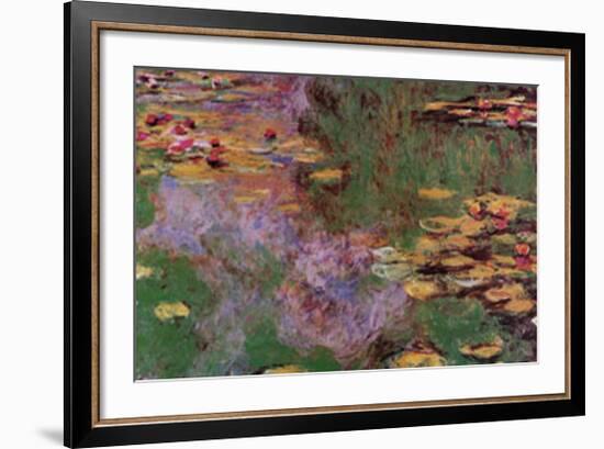 Water Lily Pond at Giverny-Claude Monet-Framed Art Print