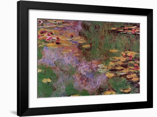 Water Lily Pond at Giverny-Claude Monet-Framed Art Print