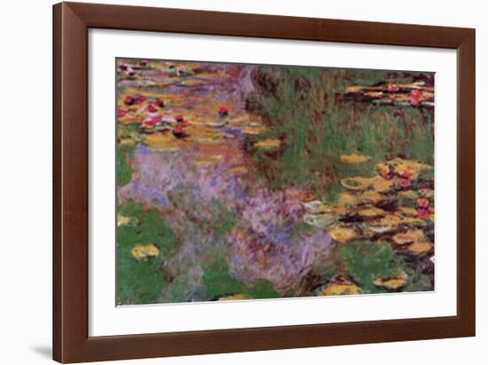 Water Lily Pond at Giverny-Claude Monet-Framed Art Print