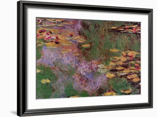 Water Lily Pond at Giverny-Claude Monet-Framed Art Print