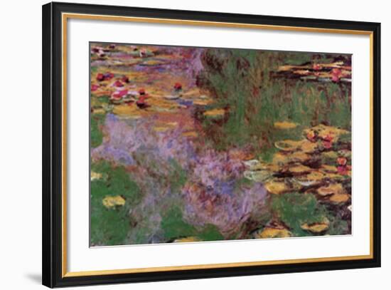 Water Lily Pond at Giverny-Claude Monet-Framed Art Print