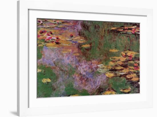 Water Lily Pond at Giverny-Claude Monet-Framed Art Print