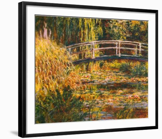 Water Lily Pond-Pink Harmony-Claude Monet-Framed Art Print