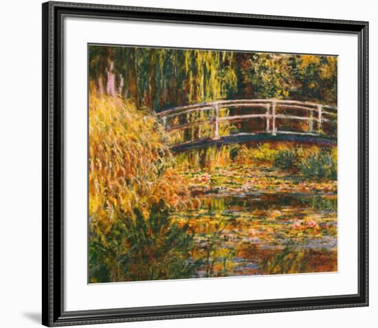 Water Lily Pond-Pink Harmony-Claude Monet-Framed Art Print