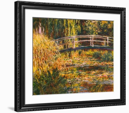 Water Lily Pond-Pink Harmony-Claude Monet-Framed Art Print