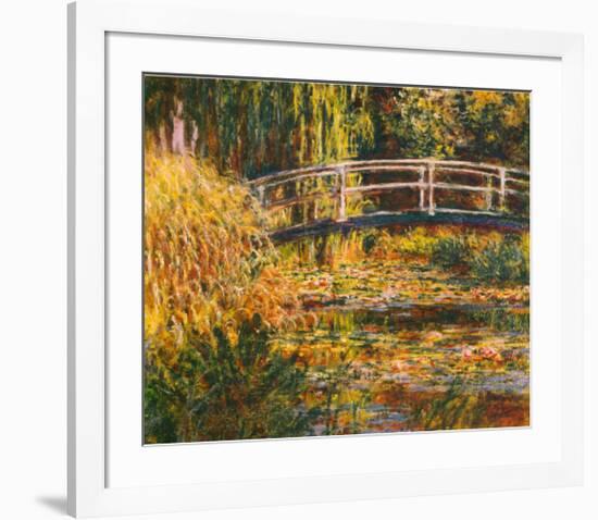 Water Lily Pond-Pink Harmony-Claude Monet-Framed Art Print