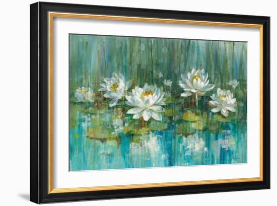 Water Lily Pond V2 Crop-Danhui Nai-Framed Art Print