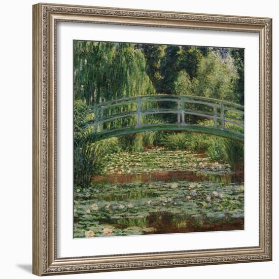 Water Lily Pool, 1899-Claude Monet-Framed Giclee Print