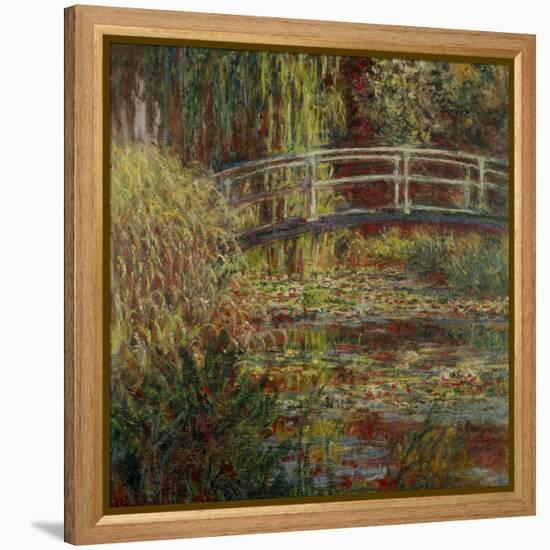 Water-Lily Pool, Harmony in Pink-Claude Monet-Framed Premier Image Canvas