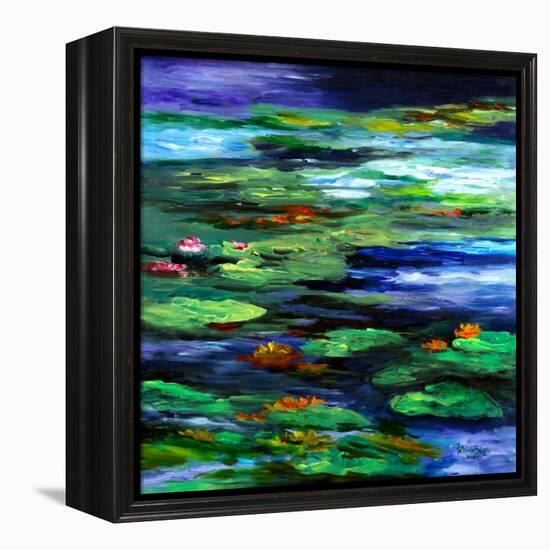 Water Lily Somnolence, 2010-Patricia Brintle-Framed Premier Image Canvas