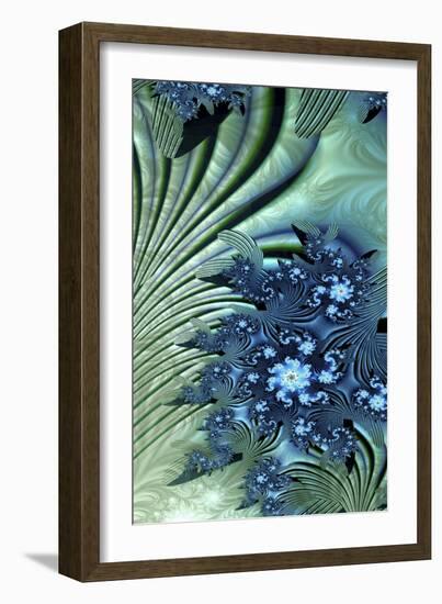 Water Lily-Fractalicious-Framed Giclee Print