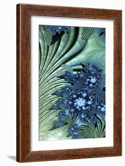 Water Lily-Fractalicious-Framed Giclee Print