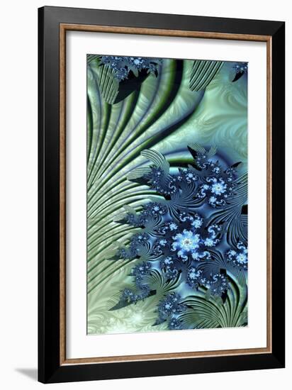 Water Lily-Fractalicious-Framed Giclee Print