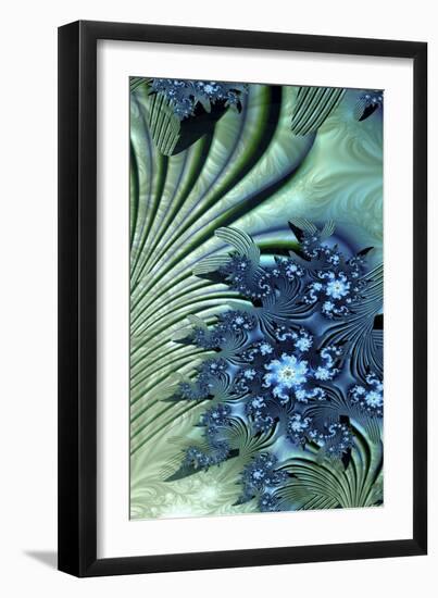 Water Lily-Fractalicious-Framed Giclee Print