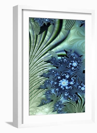 Water Lily-Fractalicious-Framed Giclee Print