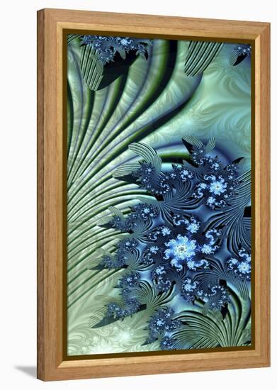 Water Lily-Fractalicious-Framed Premier Image Canvas