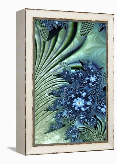Water Lily-Fractalicious-Framed Premier Image Canvas