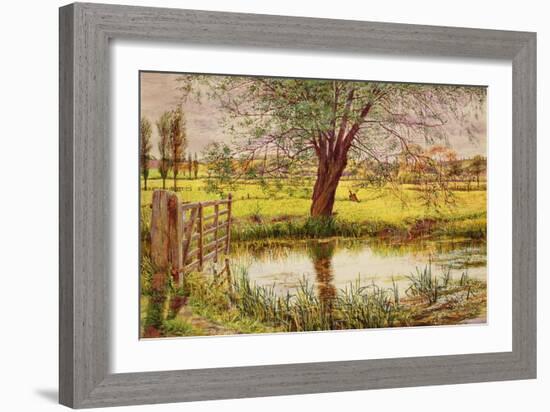 Water Meadow, 1865-William Bell Scott-Framed Giclee Print