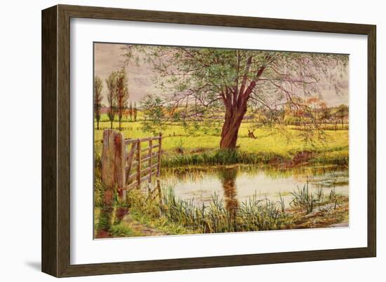 Water Meadow, 1865-William Bell Scott-Framed Giclee Print