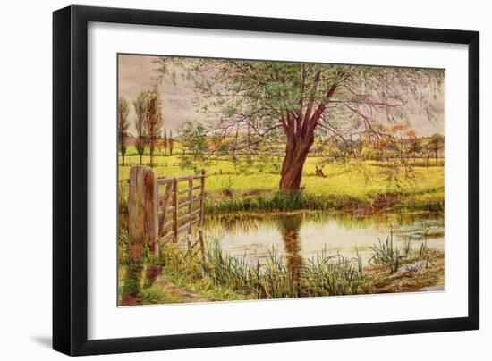 Water Meadow, 1865-William Bell Scott-Framed Giclee Print