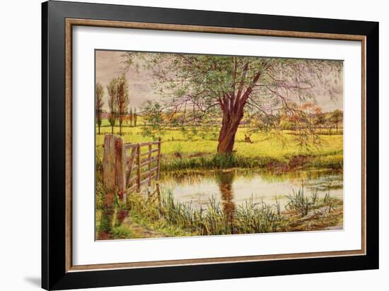 Water Meadow, 1865-William Bell Scott-Framed Giclee Print