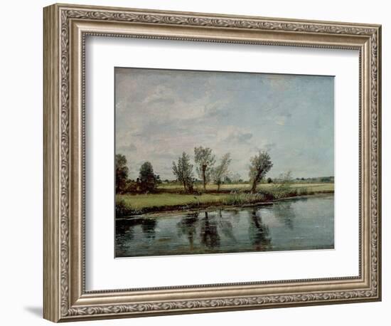 Water Meadows Near Salisbury, c.1820-John Constable-Framed Giclee Print