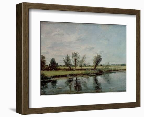 Water Meadows Near Salisbury, c.1820-John Constable-Framed Premium Giclee Print