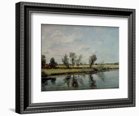 Water Meadows Near Salisbury, c.1820-John Constable-Framed Premium Giclee Print