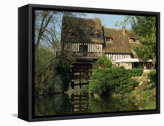Water Mill on Quiet Stretch of the River Seine, Ande, Eure, Haute Normandie, France-Tomlinson Ruth-Framed Premier Image Canvas