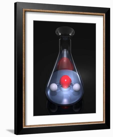 Water Molecule In a Flask, Artwork-Laguna Design-Framed Photographic Print