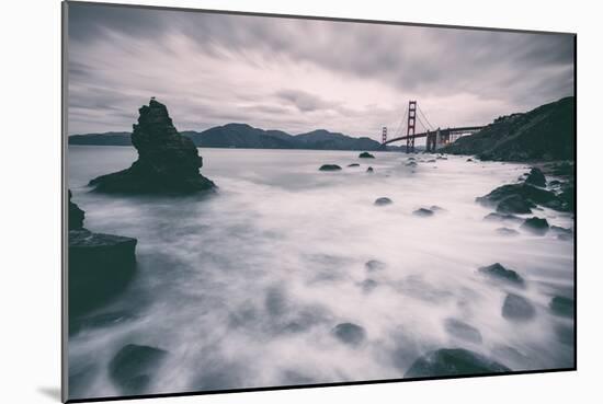 Water Movement at Marshall Beach - Golden Gate Bridge, San Francisco-Vincent James-Mounted Photographic Print